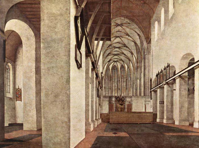 Pieter Saenredam Interior of the St. Jans Kerk at Utrecht Germany oil painting art